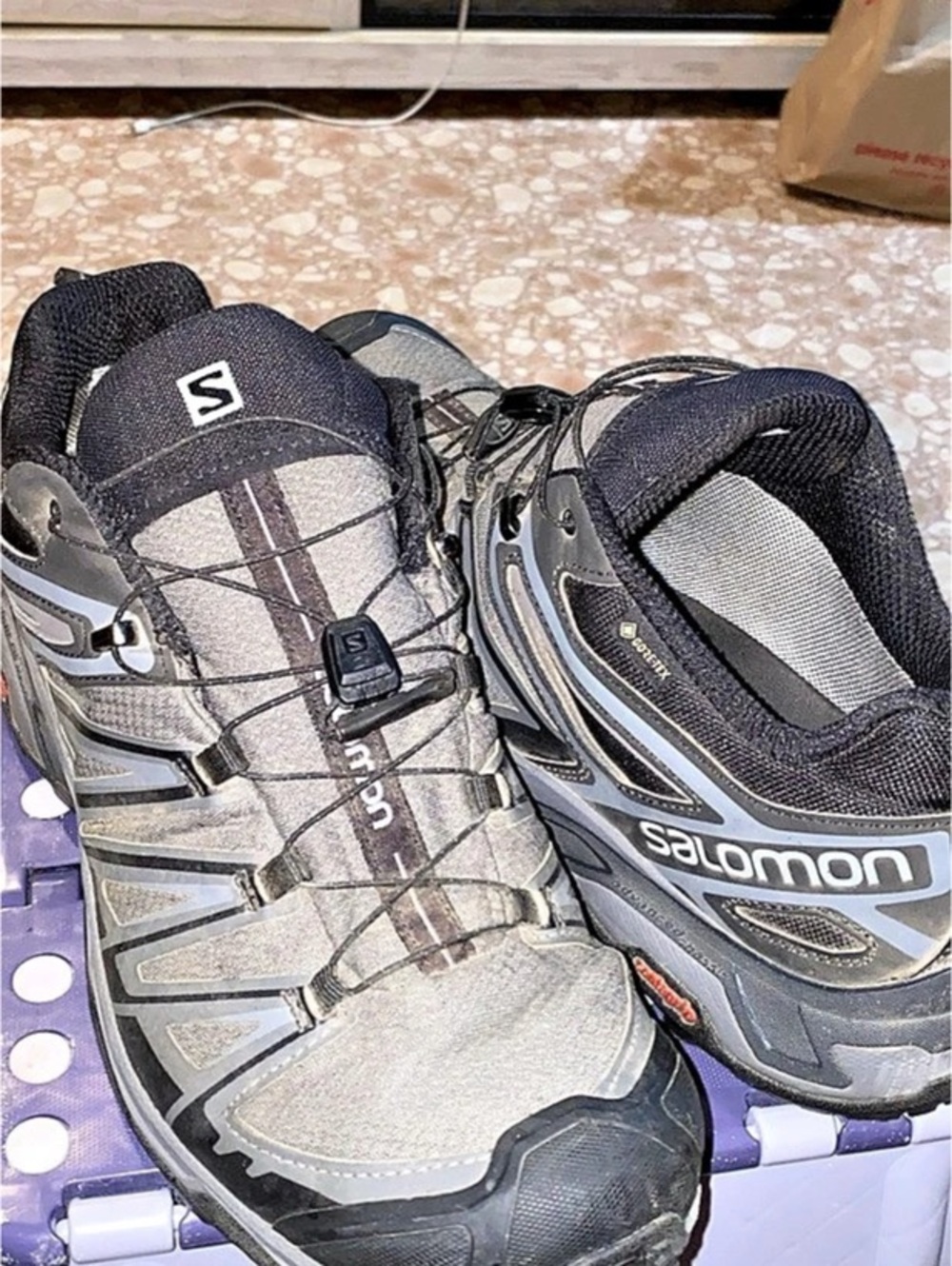 Salomon XA Pro 3D Trail Athletic Shoes Gray & Black